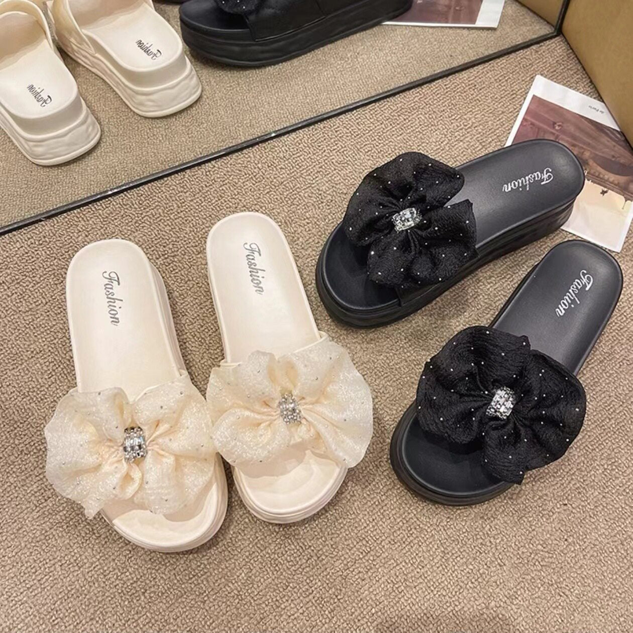 CloudWalk Elegant Bow Slippers