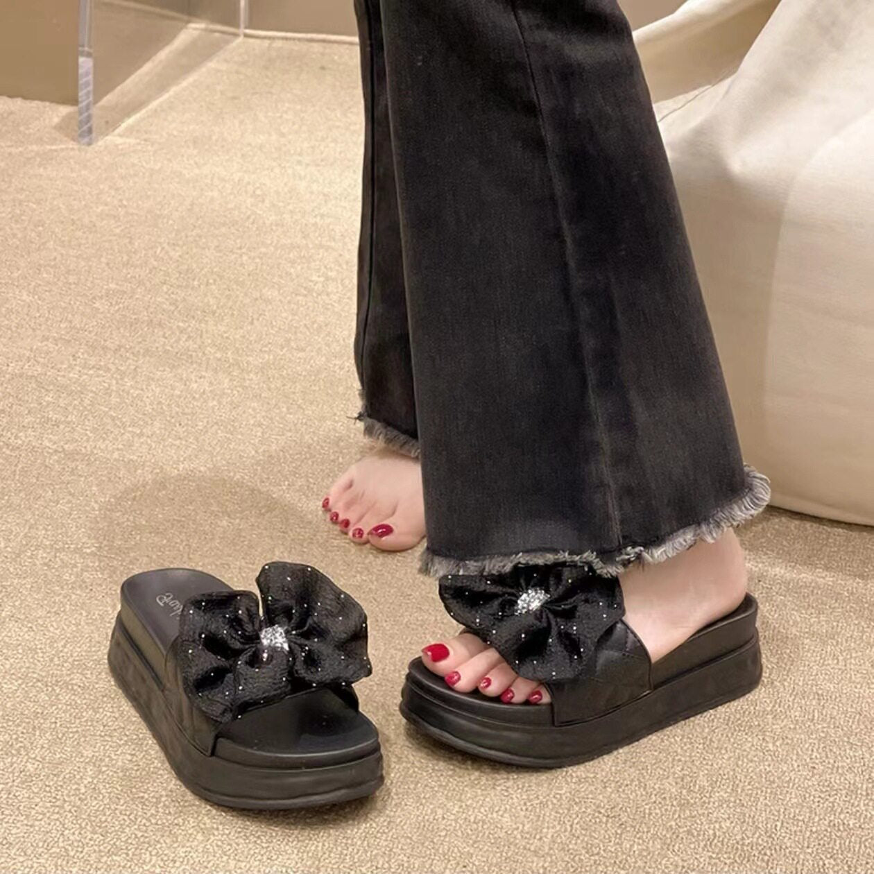 CloudWalk Elegant Bow Slippers